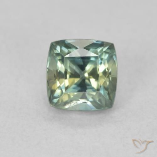 0.67ct Natural Cerceta Zafiro, Forma Cojín, VS