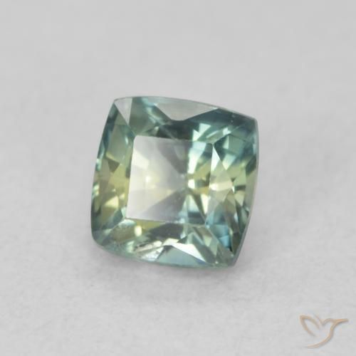 Zafiro Cerceta natural de 0.67 ct, Forma Cojín, VS