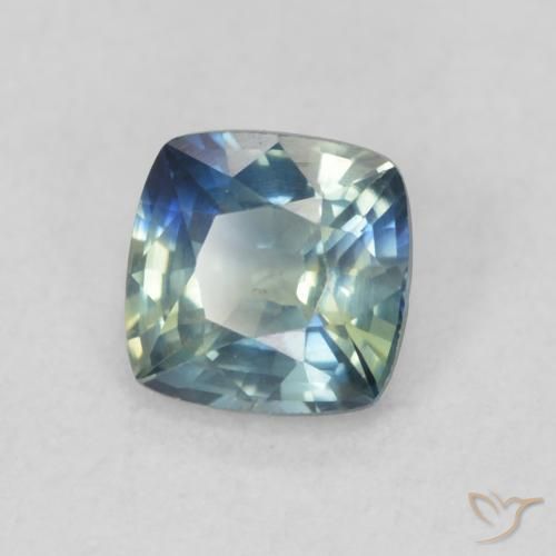 Zafiro Cerceta natural de 0.64 ct, Forma Cojín, VS