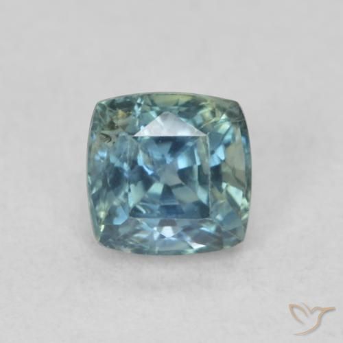 0.69ct Natural Cerceta Zafiro, Forma Cojín, VS