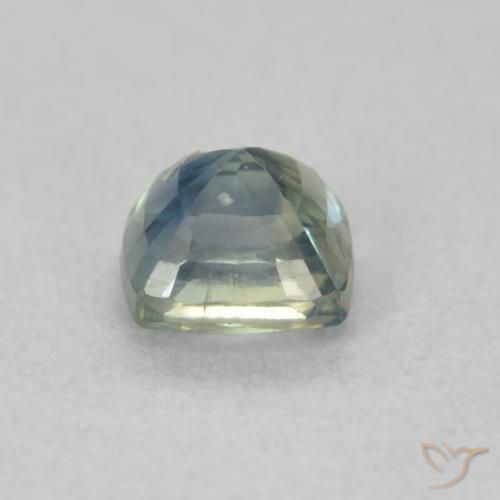 Zafiro Cerceta natural de 0.66 ct, Forma Cojín, VS