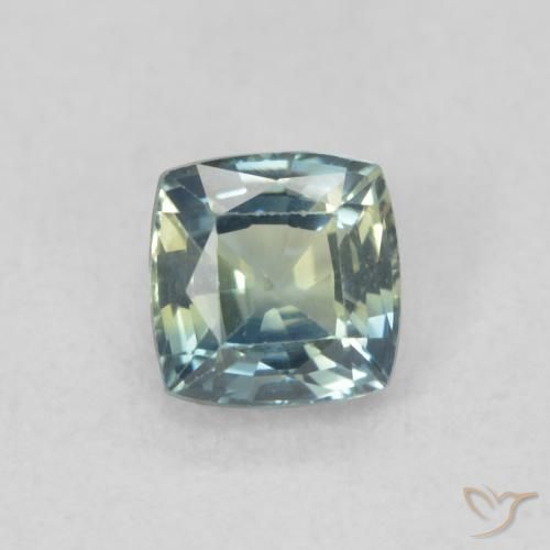 0.53ct Natural Cerceta Zafiro, Forma Cojín, VS