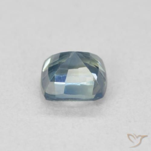 Zafiro Cerceta natural de 0.53 ct, Forma Cojín, VS