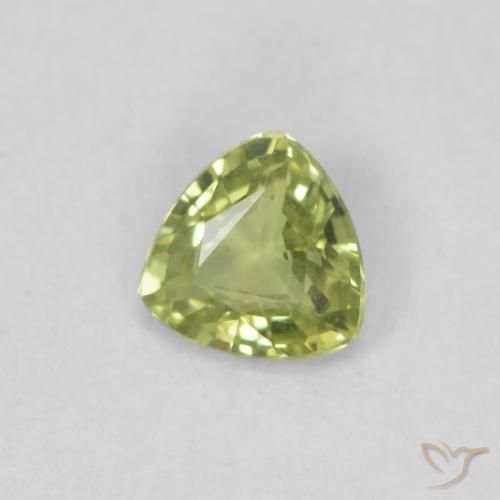 Zafiro Amarillo limón natural de 0.30 ct, Trillón, VVS