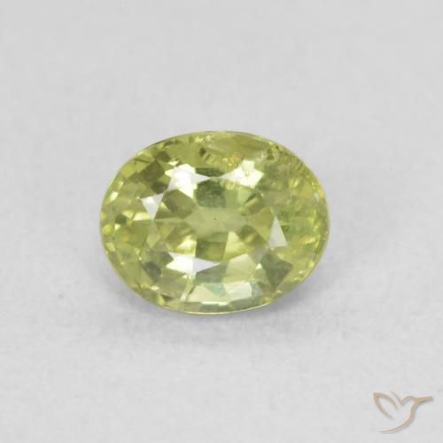 0.47ct Natural Verde bosque cálido Zafiro, Ovalada, VS