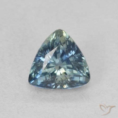 0.54ct Natural Cerceta Zafiro, Trillón, VS, Photo A