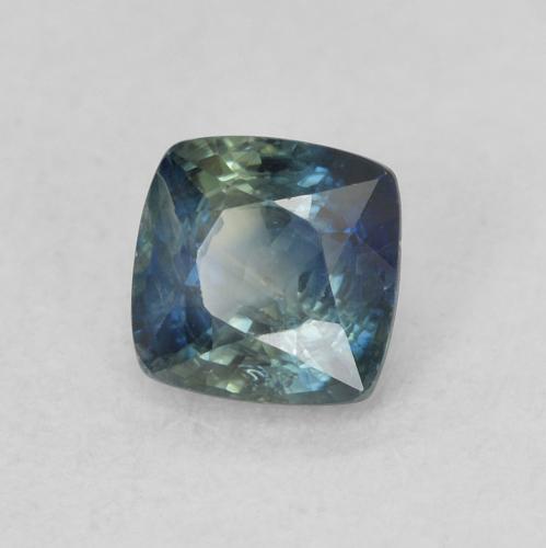 Zafiro Cerceta natural de 0.63 ct, Forma Cojín, VS