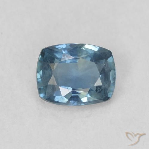 0.42ct Natural Azul Zafiro, Forma Cojín, VS