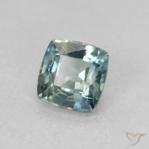Zafiro Cerceta natural de 0.60 ct, Forma Cojín, VS