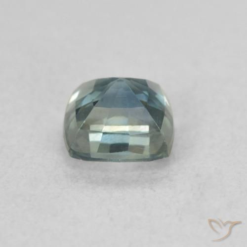 Zafiro Cerceta natural de 0.60 ct, Forma Cojín, VS