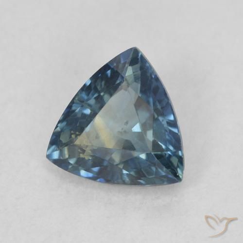 Zafiro Cerceta natural de 0.61 ct, Trillón, VS