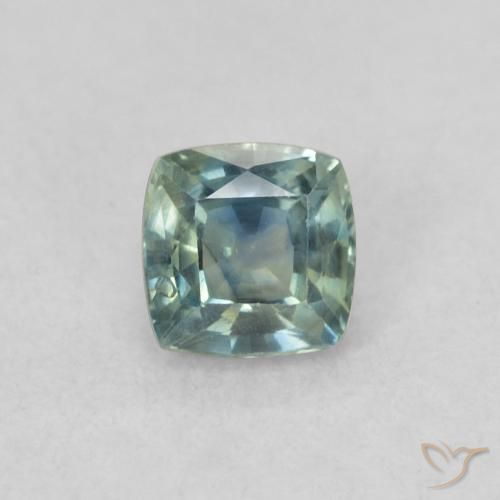 0.48ct Natural Cerceta Zafiro, Forma Cojín, VS