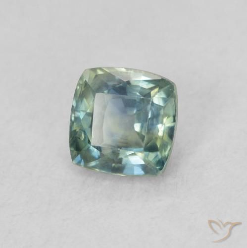 Zafiro Cerceta natural de 0.48 ct, Forma Cojín, VS
