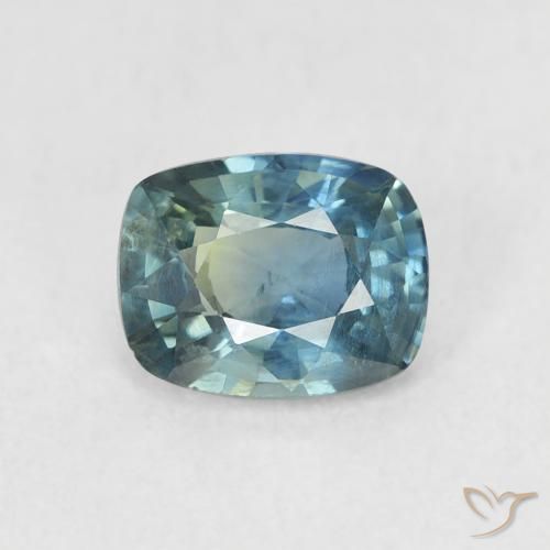 0.81ct Natural Cerceta Zafiro, Forma Cojín, VS