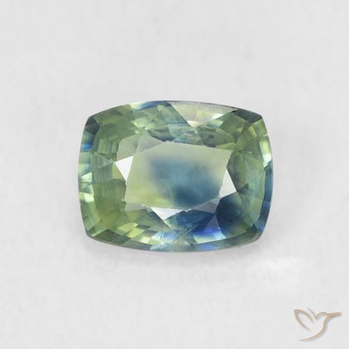 0.73ct Natural Cerceta Zafiro, Forma Cojín, VS