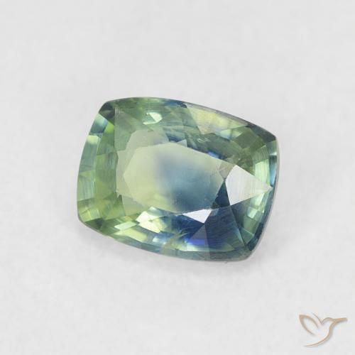 Zafiro Cerceta natural de 0.73 ct, Forma Cojín, VS