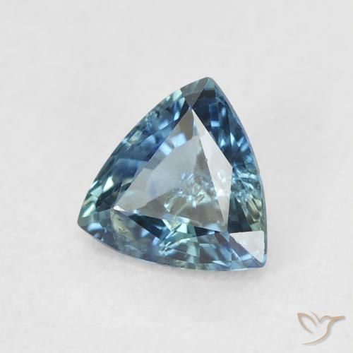 Zafiro Cerceta natural de 0.73 ct, Trillón, VS