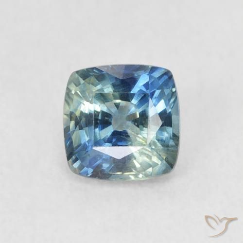 0.71ct Natural Cerceta Zafiro, Forma Cojín, VS