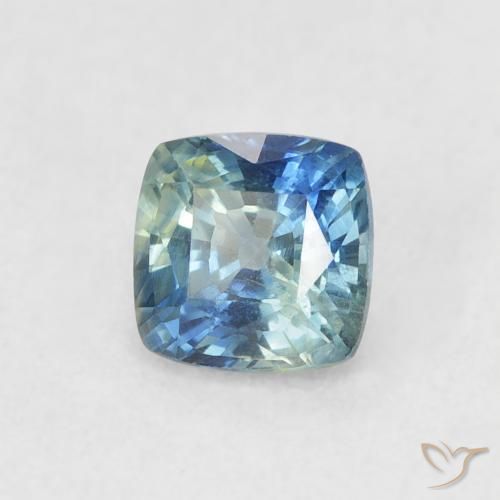 Zafiro Cerceta natural de 0.71 ct, Forma Cojín, VS