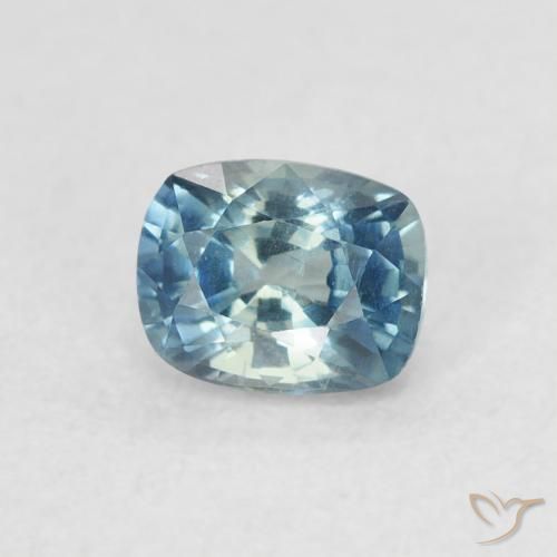 Zafiro Cerceta natural de 0.61 ct, Forma Cojín, VVS-VS