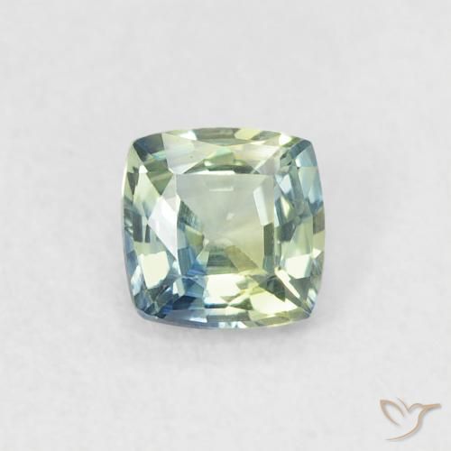 0.43ct Natural Cerceta Zafiro, Forma Cojín, VVS-VS