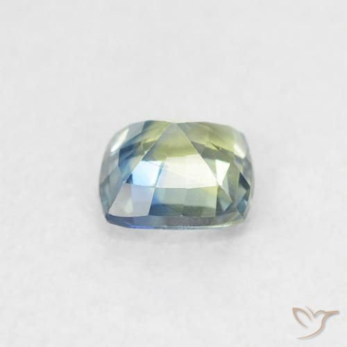 Zafiro Cerceta natural de 0.43 ct, Forma Cojín, VVS-VS