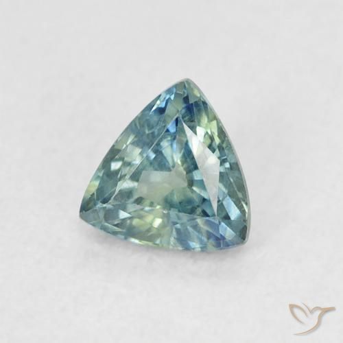 Zafiro Cerceta natural de 0.55 ct, Trillón, VVS-VS