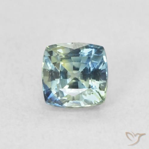 0.56ct Natural Cerceta Zafiro, Forma Cojín, VVS-VS