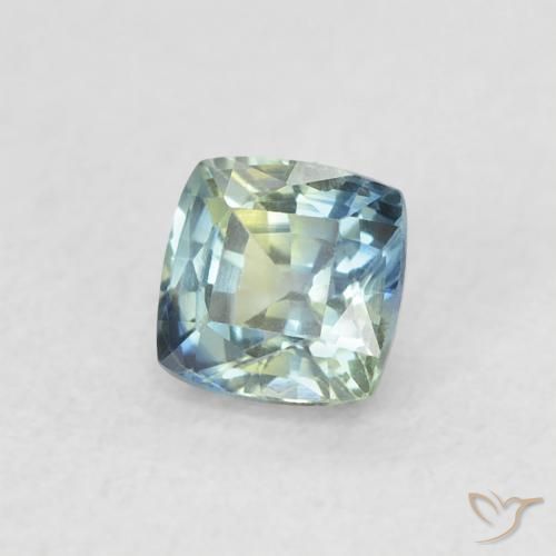 Zafiro Cerceta natural de 0.56 ct, Forma Cojín, VVS-VS