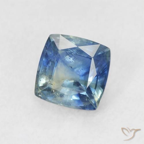 Zafiro Cerceta natural de 0.71 ct, Forma Cojín, VS-SI