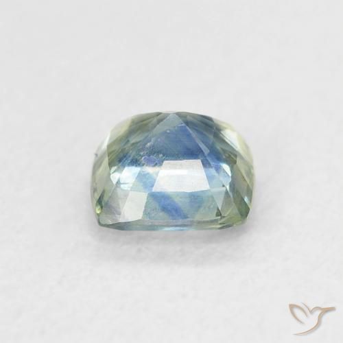 Zafiro Cerceta natural de 0.71 ct, Forma Cojín, VS-SI