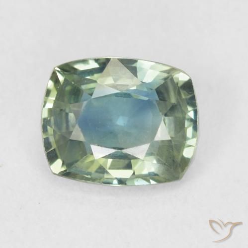 0.79ct Natural Cerceta Zafiro, Forma Cojín, VS