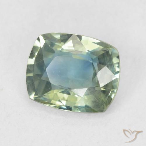 Zafiro Cerceta natural de 0.79 ct, Forma Cojín, VS