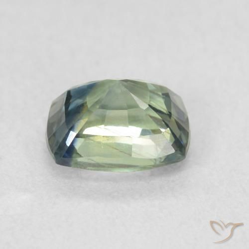 Zafiro Cerceta natural de 0.78 ct, Forma Cojín, VS
