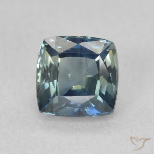 0.87ct Natural Cerceta Zafiro, Forma Cojín, VS