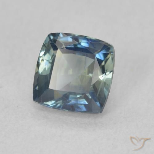 Zafiro Cerceta natural de 0.87 ct, Forma Cojín, VS