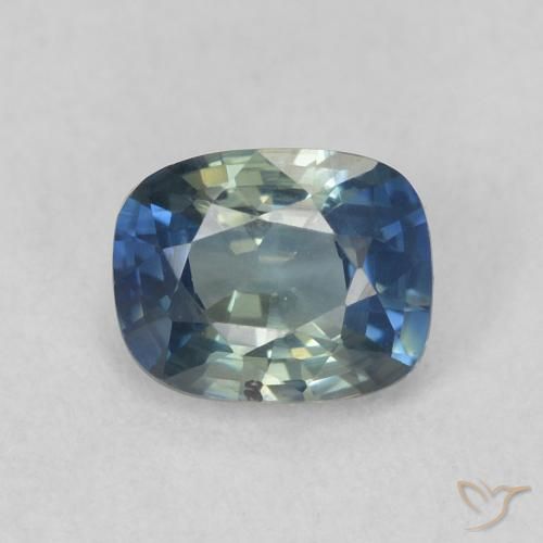 0.73ct Natural Cerceta Zafiro, Forma Cojín, VS
