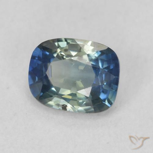 Zafiro Cerceta natural de 0.73 ct, Forma Cojín, VS