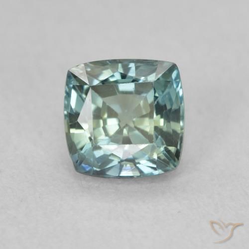 0.67ct Natural Cerceta Zafiro, Forma Cojín, VS