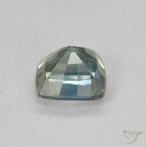 Zafiro Cerceta natural de 0.67 ct, Forma Cojín, VS
