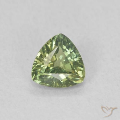 0.36ct Natural Verde oscuro Zafiro, Trillón, VVS-VS