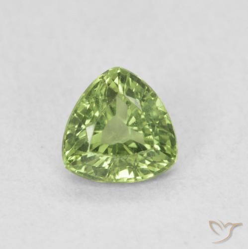 0.46ct Natural Verde medio Zafiro, Trillón, VVS-VS