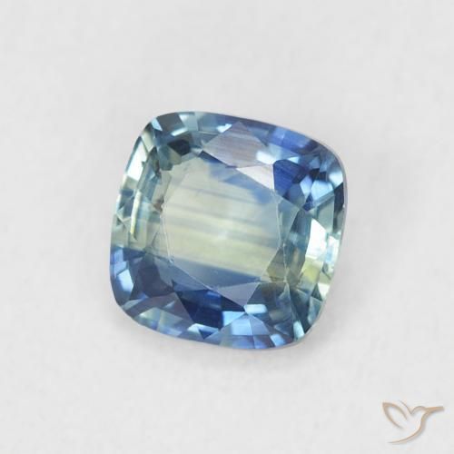 Zafiro Cerceta natural de 0.70 ct, Forma Cojín, VVS