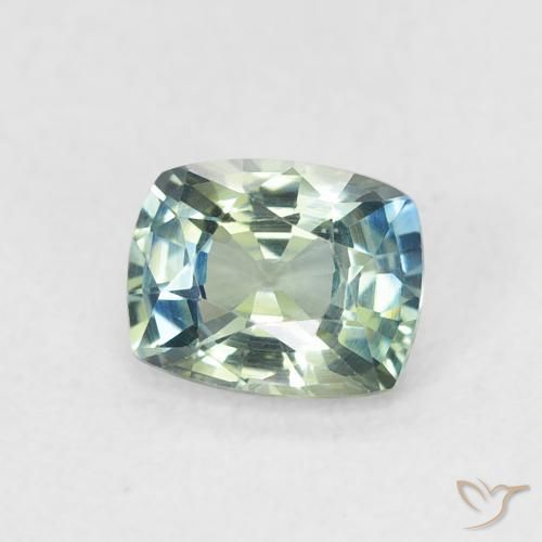 Zafiro Cerceta natural de 0.73 ct, Forma Cojín, VVS