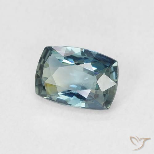 Zafiro Cerceta natural de 0.67 ct, Forma Cojín, VVS