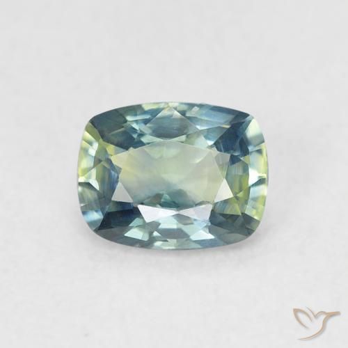 0.64ct Natural Cerceta Zafiro, Forma Cojín, VVS
