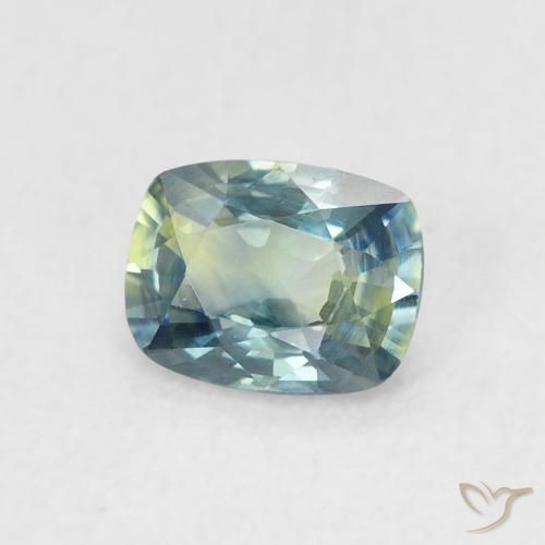 Zafiro Cerceta natural de 0.64 ct, Forma Cojín, VVS