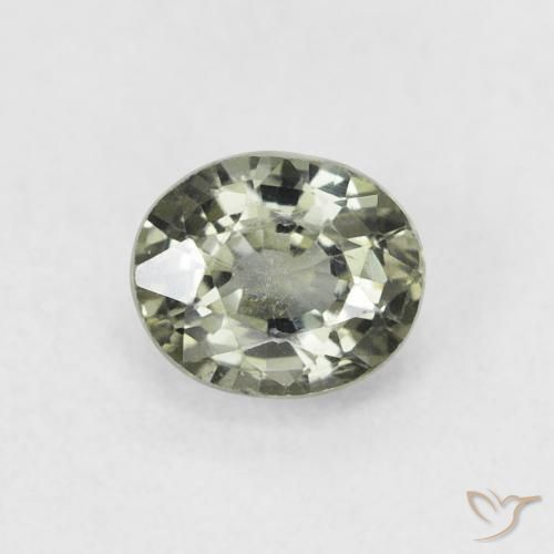 0.66ct Natural Verde cálido Zafiro, Ovalada, VVS-VS
