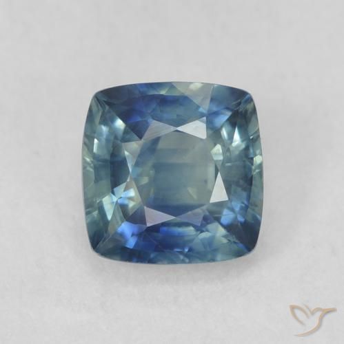 0.80ct Natural Cerceta Zafiro, Forma Cojín, VVS-VS