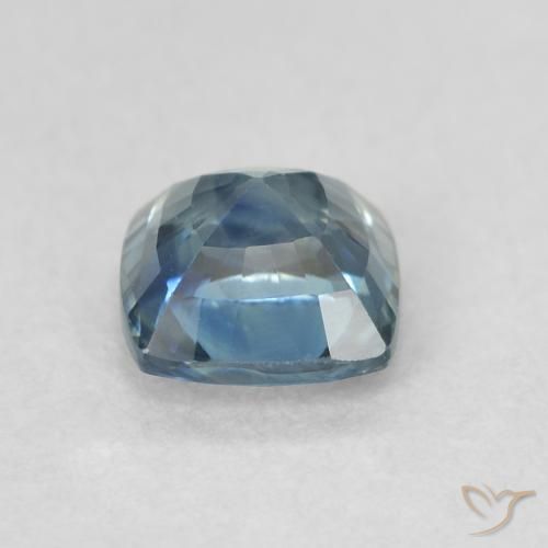 Zafiro Cerceta natural de 0.80 ct, Forma Cojín, VVS-VS